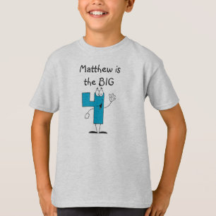 Vierde verjaardag Gepersonaliseerd T shirt