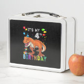 Vierde verjaardag Gifts Kinder Boys Dino T Rex Din (In situ)