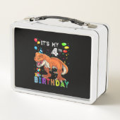 Vierde verjaardag Gifts Kinder Boys Dino T Rex Din (Achterkant)