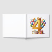Vierde verjaardag goud gastenboek (Volledig)