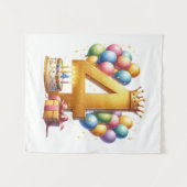 Vierde verjaardag goud wandkleed (Voorkant (horizontaal))