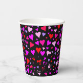 Vierde verjaardag: Het liefhebbende Kunstpatroon,  Papieren Bekers (Achterkant)