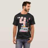 Vierde verjaardag Ice Cream Truck Crem 4 Party Ice T-shirt (Voorkant volledig)