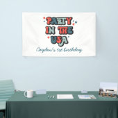 Vierde verjaardag juli in de Verenigde Staten Spandoek (Beurs)