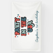 Vierde verjaardag juli in de Verenigde Staten Spandoek (Verticaal)