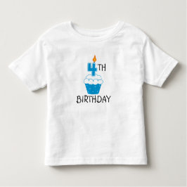 Vierde verjaardag Kinder T-shirt