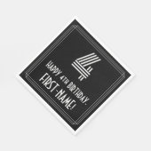 Vierde verjaardag: Kunst Deco Geïnspireerde kijk " Servet (Hoek)