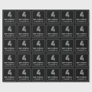 Vierde verjaardag: Kunst Deco Geïnspireerde look " Cadeaupapier