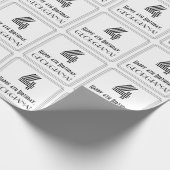 Vierde verjaardag: Kunst Deco Geïnspireerde stijl  Cadeaupapier (Hoek)