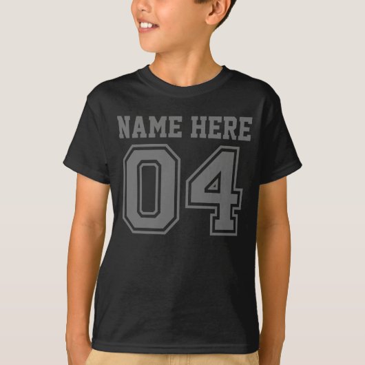 Vierde verjaardag (naam  Kind) T-shirt (Voorkant)