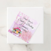 Vierde verjaardag, onder het Zee Bedankjes Labels (In situ)