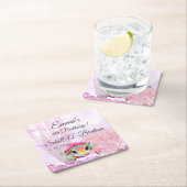 Vierde verjaardag, onder het Zee Kartonnen Onderzetters (Insitu)