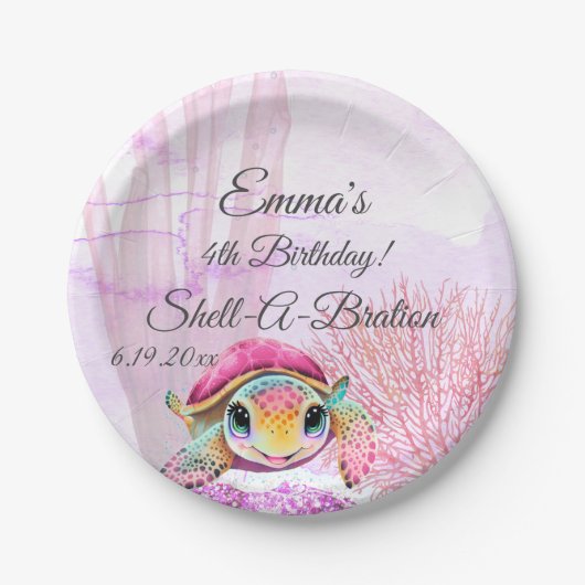 Vierde verjaardag, onder het Zee Papieren Bordje (Voorkant)