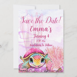 Vierde verjaardag, onder het Zee Save The Date