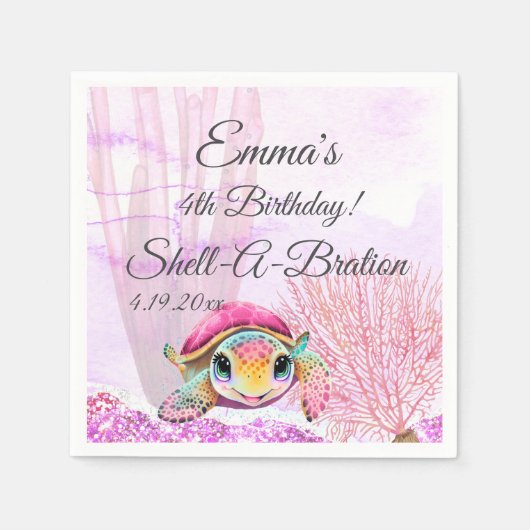 Vierde verjaardag, onder het Zee Servet (Voorkant)