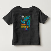Vierde verjaardag Trex Boy 4 Kinder Shirts (Voorkant)