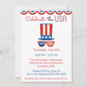 Vierde verjaardag van de BBQ-partij in de Verenigd Kaart (Voorkant)