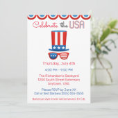 Vierde verjaardag van de BBQ-partij in de Verenigd Kaart (Staand voorkant)