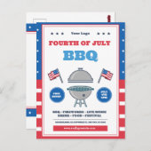 Vierde verjaardag van de Dag van de Onafhankelijkh Briefkaart (Voorkant / Achterkant)