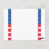 Vierde verjaardag van de Dag van de Onafhankelijkh Briefkaart (Achterkant)