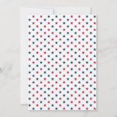 Vierde verjaardag van de feestdag van juli kaart (Achterkant)