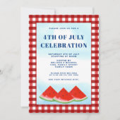 Vierde verjaardag van de feestdag van juli kaart (Voorkant)