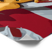 Vierde verjaardag van de feestdag van juli poster (Hoek)