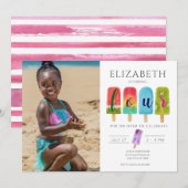 Vierde verjaardag van de geboorte van de zomer kaart (Voorkant / Achterkant)