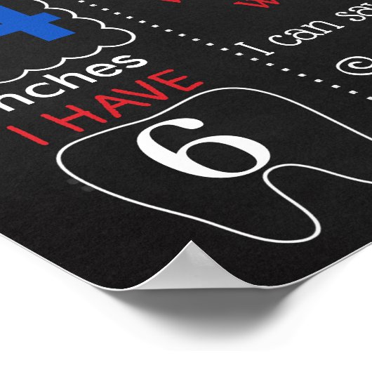 Vierde verjaardag van de Owl Patriottische rode bl Poster (Hoek)