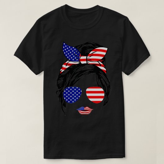 Vierde verjaardag van de patriottische Amerikaanse T-shirt (Design voorkant)