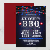 Vierde verjaardag van de Rood-, Wit- en Blauwe Par Kaart (Voorkant / Achterkant)