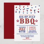 Vierde verjaardag van de Rood-, Wit- en Blauwe Par Kaart (Voorkant / Achterkant)