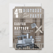 Vierde verjaardag van de Rustige trein Kaart (Voorkant)
