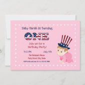 Vierde verjaardag van de verjaardag van de baby Gi Kaart (Voorkant)