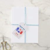 Vierde verjaardag van de verjaardag van de verjaar cadeaulabel (Met Touw)
