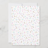 Vierde verjaardag van de vierde verjaardag van de  kaart (Achterkant)