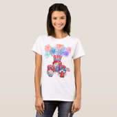 Vierde verjaardag van de viering van juli t-shirt (Voorkant volledig)
