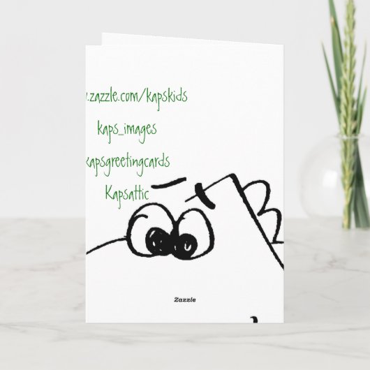 Vierde verjaardag van het kind Dinosaur (kleur me) Kaart (Achterkant)