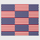 Vierde verjaardag van juli cadeaupapier (Vlak)