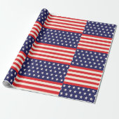 Vierde verjaardag van juli cadeaupapier (Uitgerold)