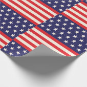 Vierde verjaardag van juli cadeaupapier (Hoek)