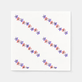 Vierde verjaardag van juli servet