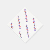 Vierde verjaardag van juli servet (Hoek)