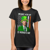 Vierde verjaardag van St Patrick's Day Joe Biden L T-shirt (Voorkant)