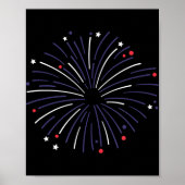 Vierde verjaardag van vuurwerk van juli poster (Voorkant)