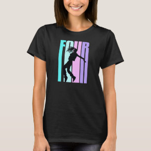Vierde verjaardag voor meisjes Hiphop Dancer Break T-shirt