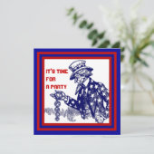 Vierde versie juli PARTIJINVITATIE ~ EZ2 AANGEPAST Kaart (Staand voorkant)