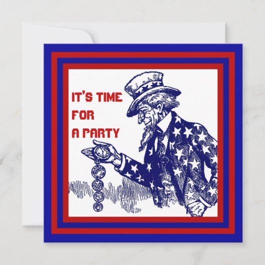 Vierde versie juli PARTIJINVITATIE ~ EZ2 AANGEPAST Kaart (Voorkant)