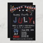 VIERDE VERZOEK VAN JULI BARBECUE PARTIJ KAART (Voorkant / Achterkant)