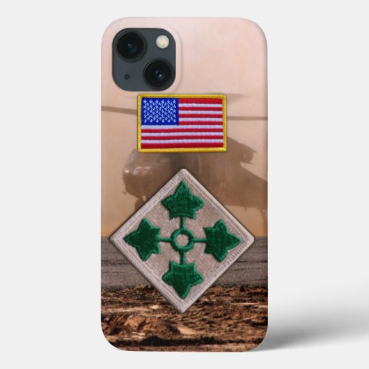 Vierde veteranen van de infanteriedivisie veterane Case-Mate iPhone case (Achterkant)